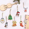 8PCS Diamond Art Keyring Sabta Double Sided Rhinestone Painting Keychain Pendant