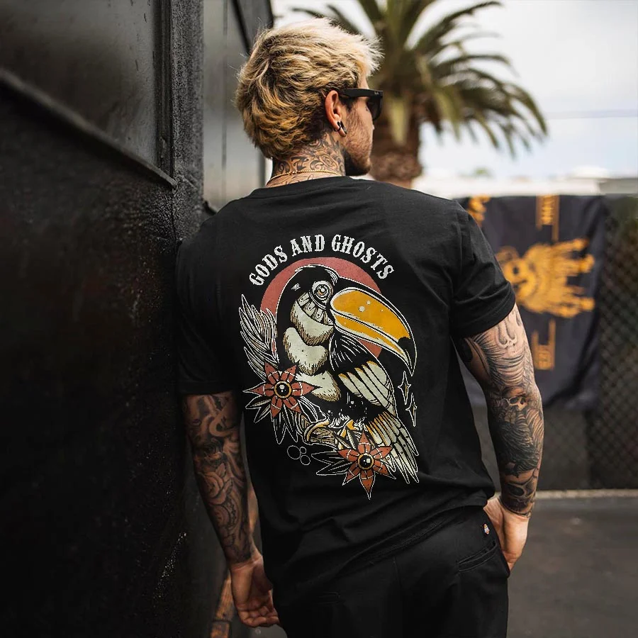 Gods And Ghosts Printed Men's T-shirt