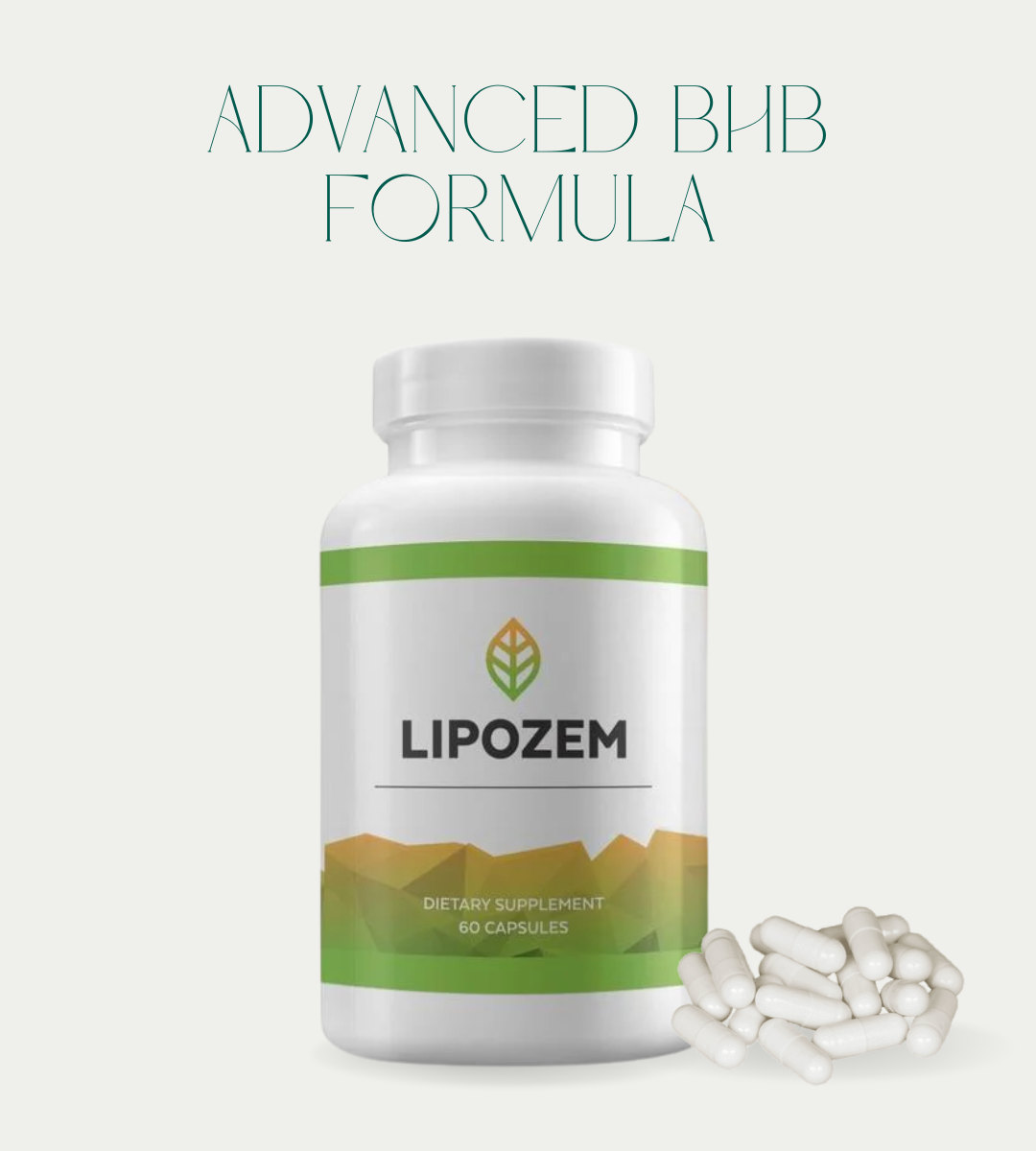 Lipozem - 100% Natural - 2 Caps/Day - Advanced BHB Formula - Healthcare Supplement