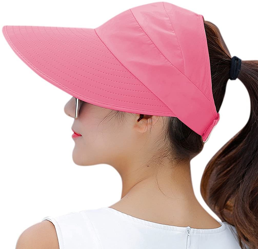 Sun Hats for Women Wide Brim Sun Hat Packable UV Protection Visor Floppy Womens Beach Cap