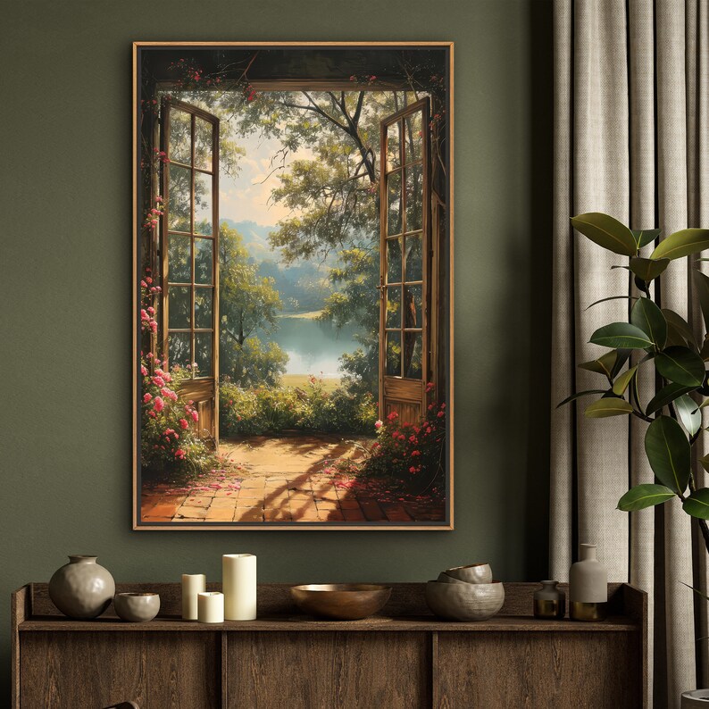 Window to Tranquility Canvas Wall Art