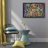 (Big Size) Cartoon Family - 11CT Stamped Cross Stitch 90*64cm/35.43*25.2in(glass painting cross stitch) tapestrymarket