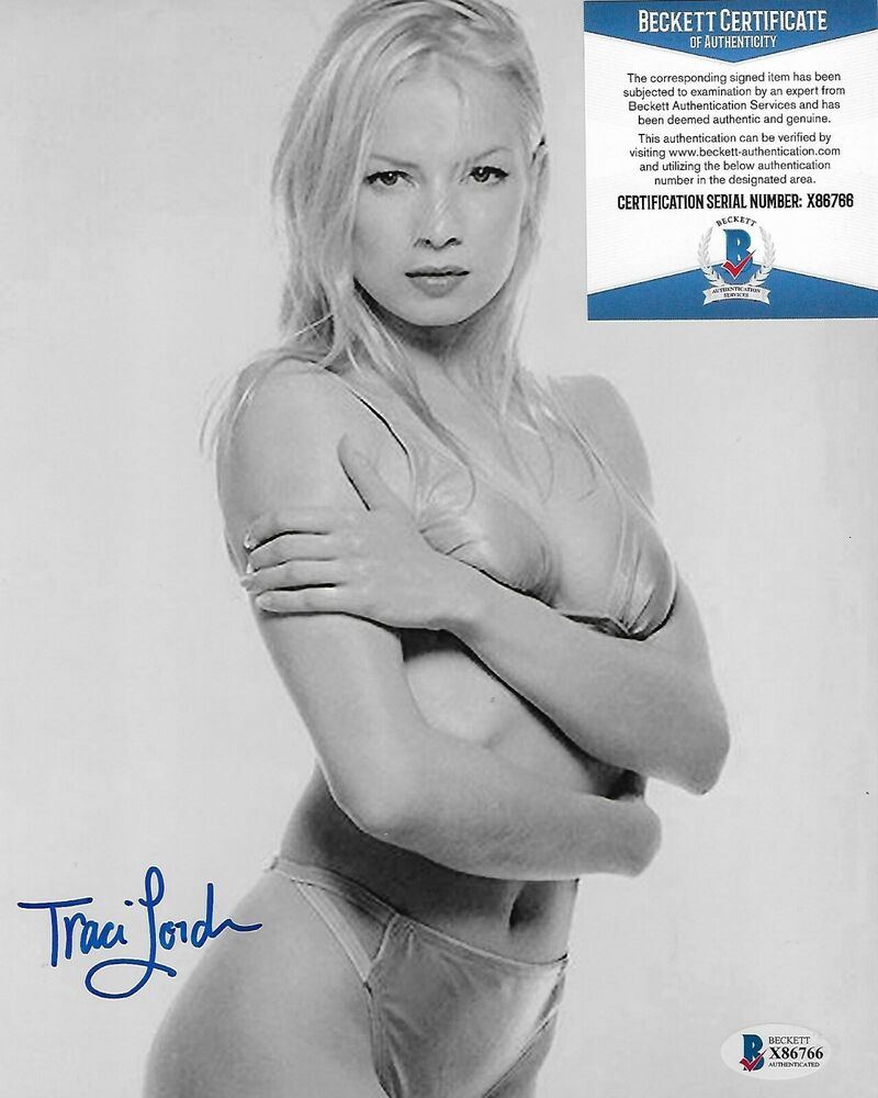 Traci Lords (Cry-Baby) Original Autographed 8X10 Photo Poster painting w/Beckett #7