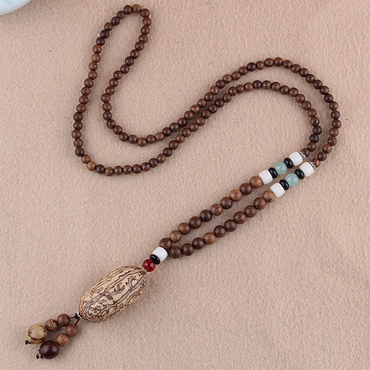 Vintage ethnic style pendant necklace