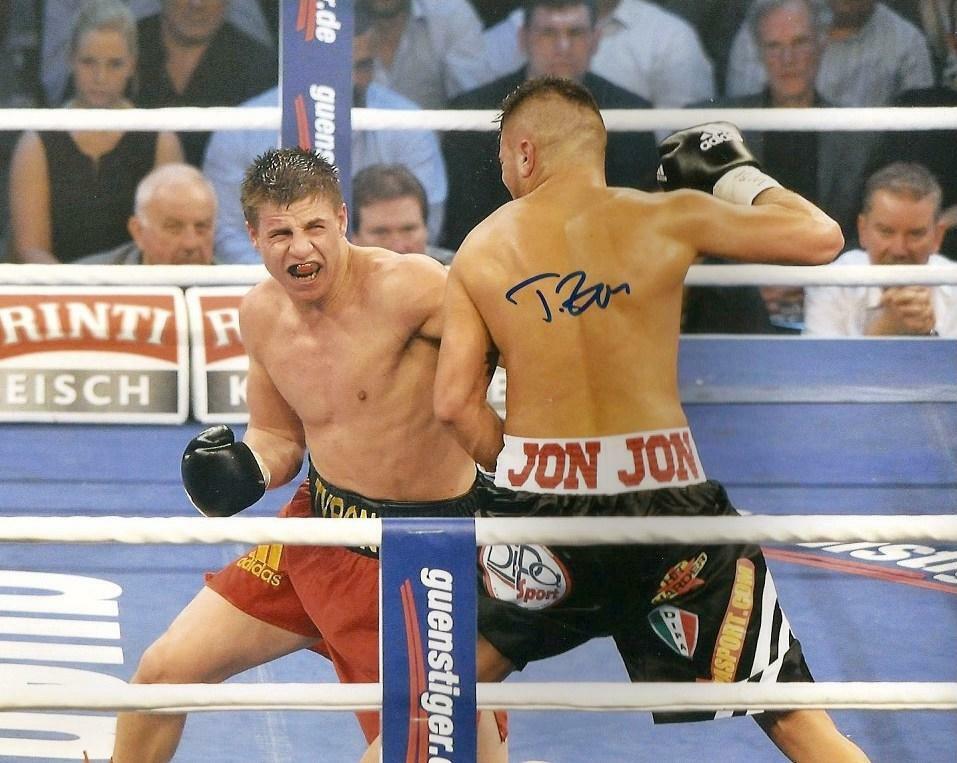 PROFESSIONAL BOXER Tyron Zeuge autograph, In-Person signed Photo Poster painting