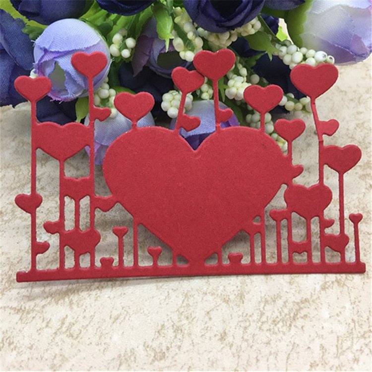 Heart Borderline Metal Cutting Dies Scrapbook card invitation paper craft party decor embossing stencil cutter