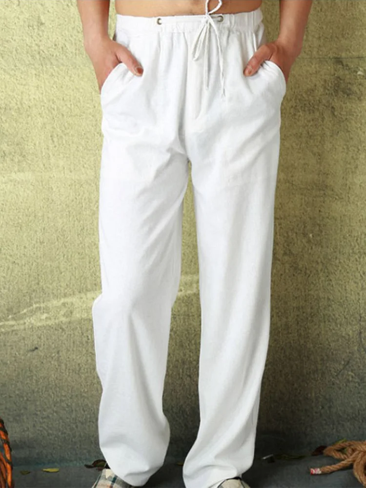 Men's Linen Loose Casual Home Comfortable Pants