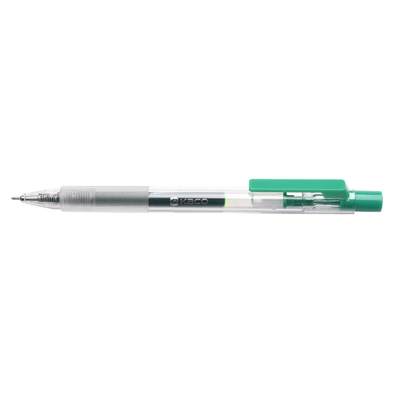 JIANWU 1pc 0.5mm KACO TURBO Color Push-Type Gel Pen Students Writing Dedicated Black Pens Cute Stationary Office Supplies