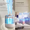Air Humidifier Super Anti-Dry-Burning Quiet Silent Dual-Spray Humidifier W/ 7-Color Ambient Night Light Suitable for Room Office and Gym