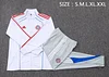 25/26 Bayern Munich White long zipper Training Jacket Set