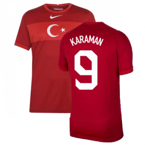 Türkei Kenan Karaman 9 Away Trikot EM 2020-2021