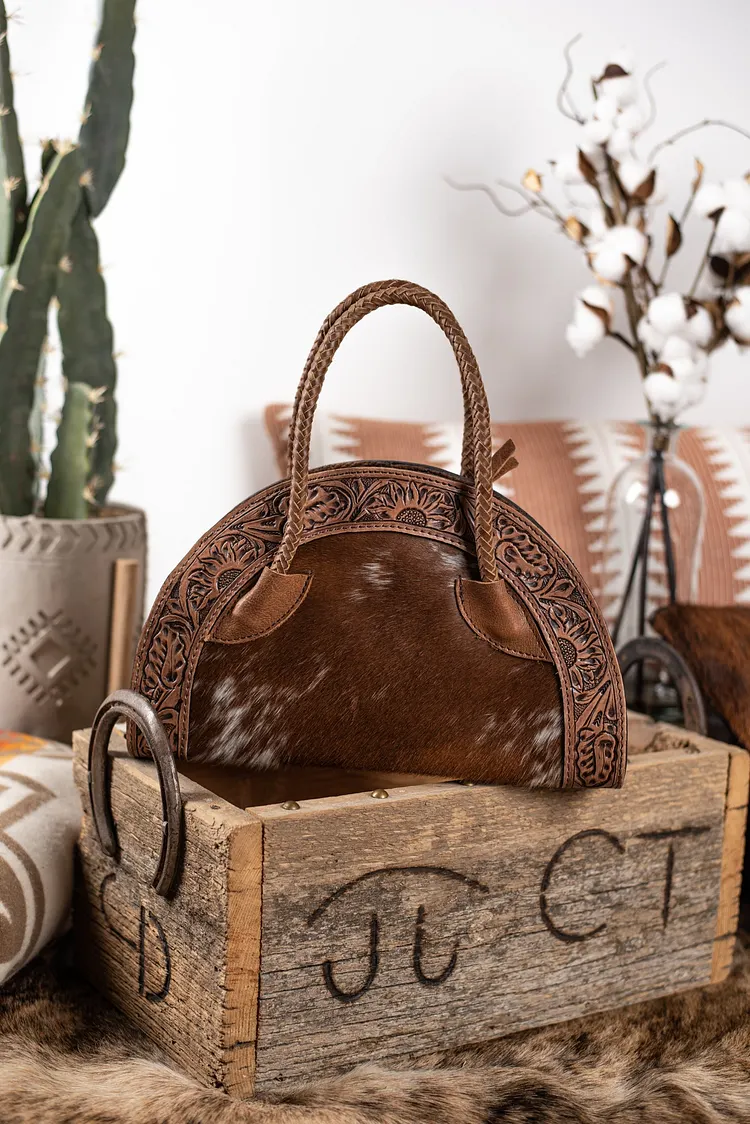 The Castle Rock Cowhide Purse