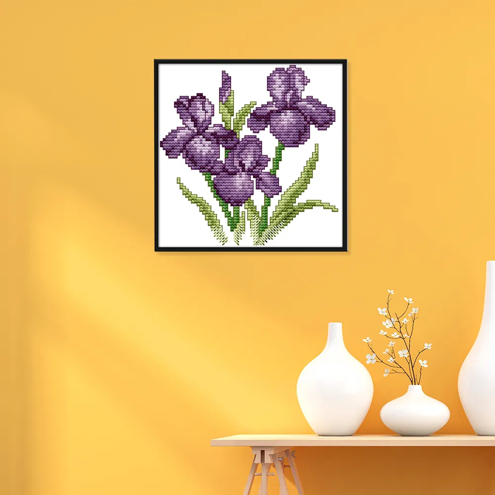 14ct Stamped Cross Stitch - Flower(17*17cm)