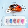 5Pcs Cicada Bait 3.8cm 4g Fishing Lure Artificial Ladybug Fishing Bait Hard Bait