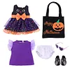 18&rdquo; Sweetheart Girl Halloween Black Cat Dress 6 Pieces Set for Reborn Dolls - RBBI-Myrebornbabydoll&reg; 	 Myrebornbabydoll&reg;