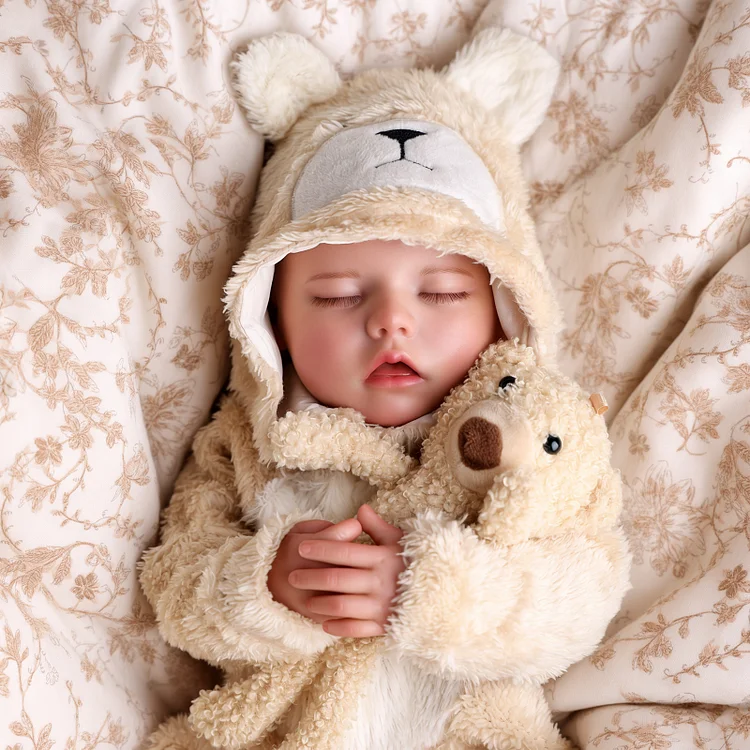 [Wet and Drink System]Babeside Quiet Twinnie 17" Reborn Vinyl Baby Little Infant Girl Warm Partner