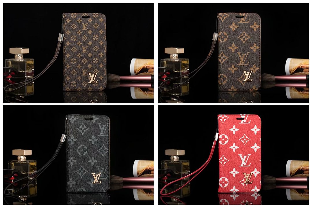 3D Monogram Magnetic Wallet Phone Case for iPhone Samsung--[GUCCLV]