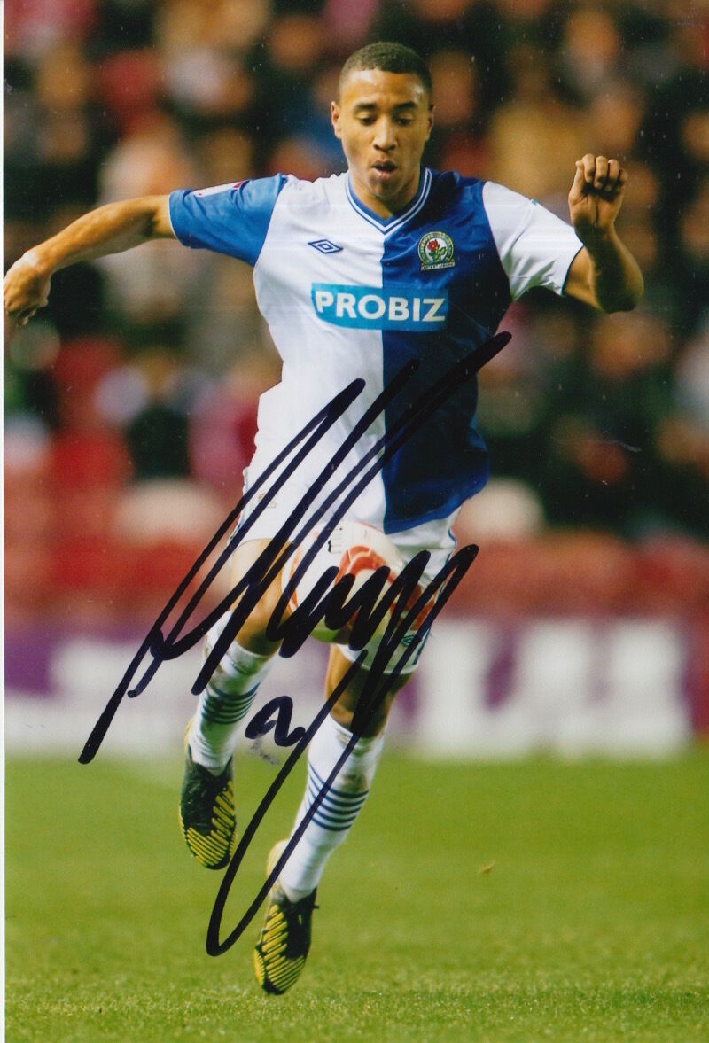 BLACKBURN ROVERS HAND SIGNED ADAM HENLEY 6X4 Photo Poster painting 1.