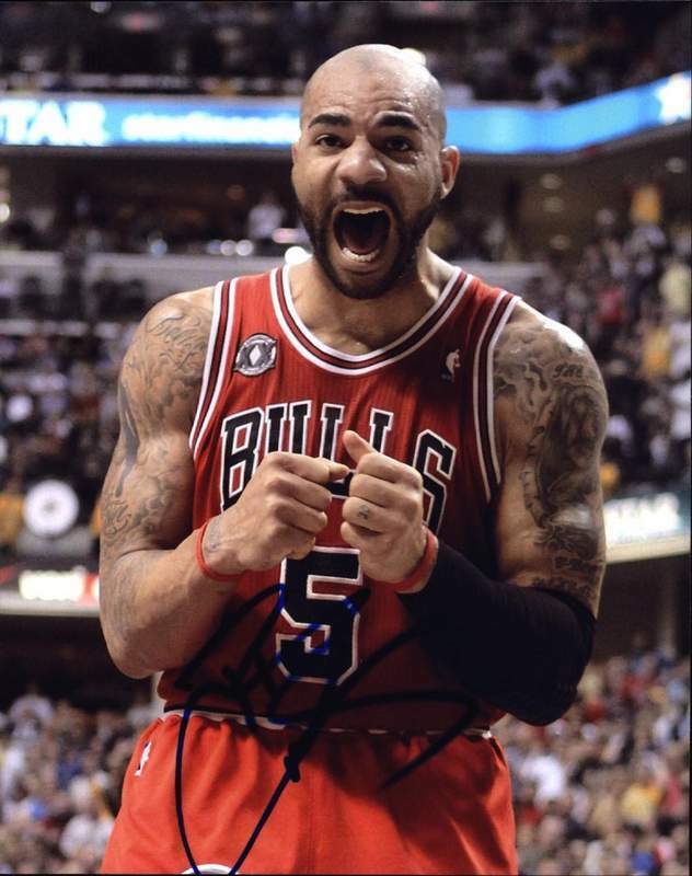 Carlos Boozer signed NBA basketball 8x10 Photo Poster painting W/Certificate Autographed 003