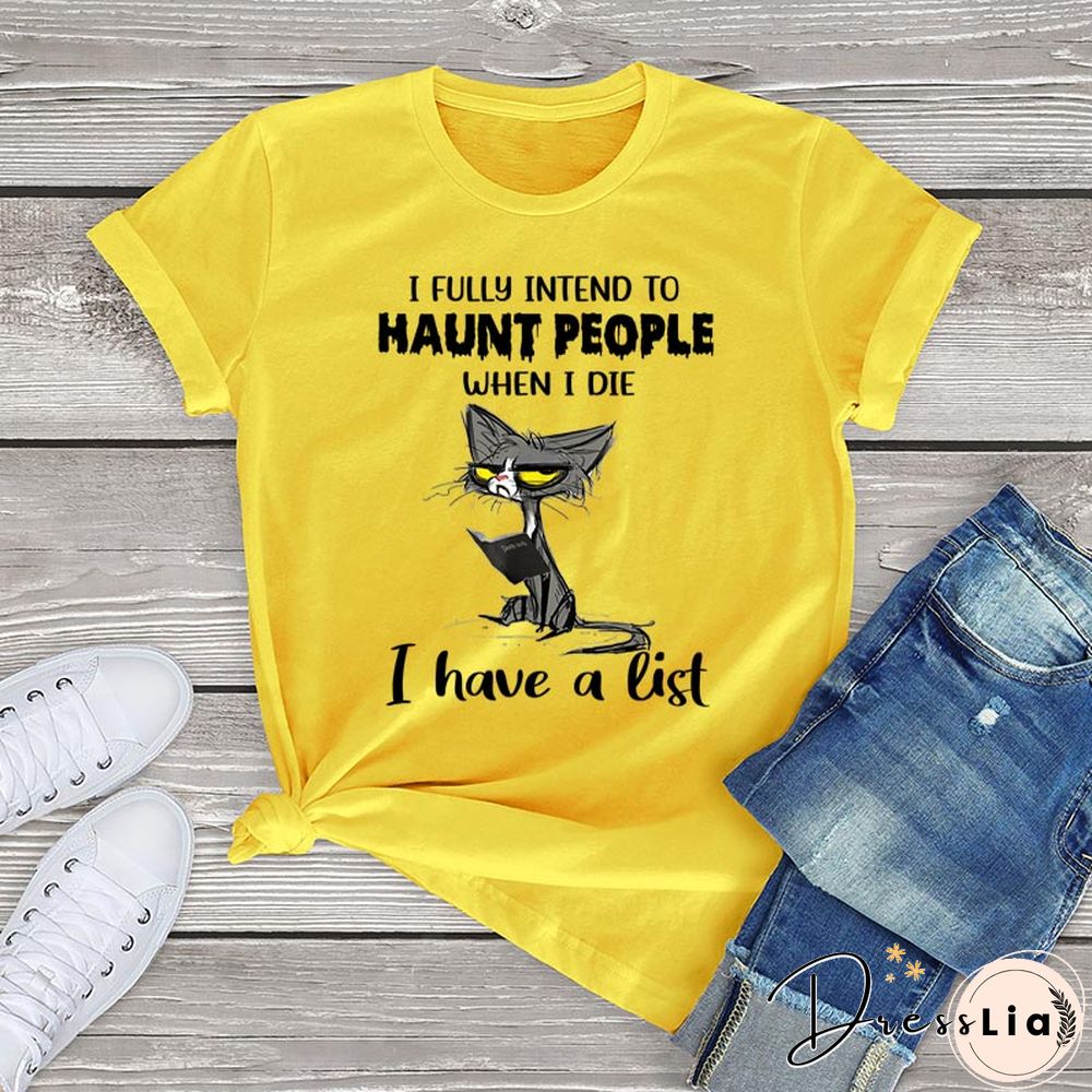 Funny Angry Cat Graphic T ShirtsFor Women Clothing Halloween Gifts Harajuku Short Sleeve Tee Tops Kawaii Cotton Girls Tshirts