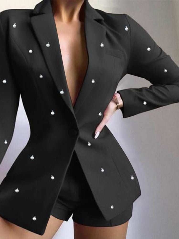 Fashion Beading Long Sleeve Ladies Suit SKUI81212 QueenFunky