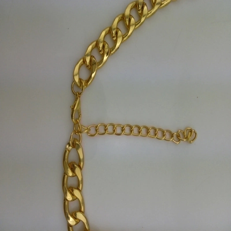 Halloween Decoration Retro Big Crocodile Shape Diamond-studded Necklace