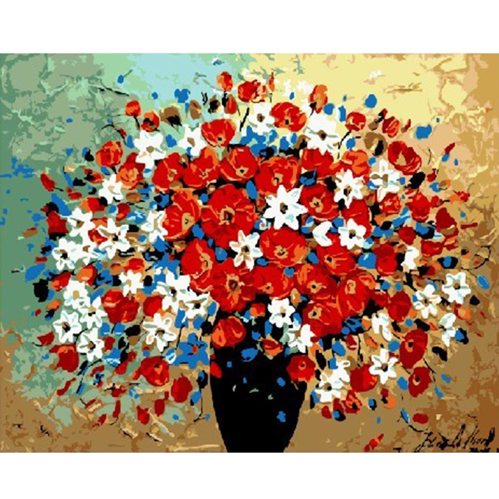 

40*50CM Paint By Numbers-Bright Flowers, 501 Original