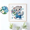 Diamond Painting-DIY Crystal Rhinestonet Flower Cat