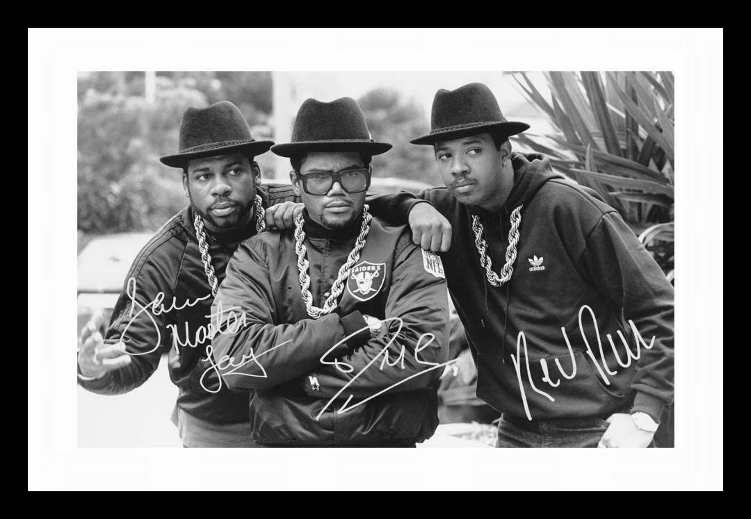 Run DMC Autograph Signed & Framed Photo Poster painting