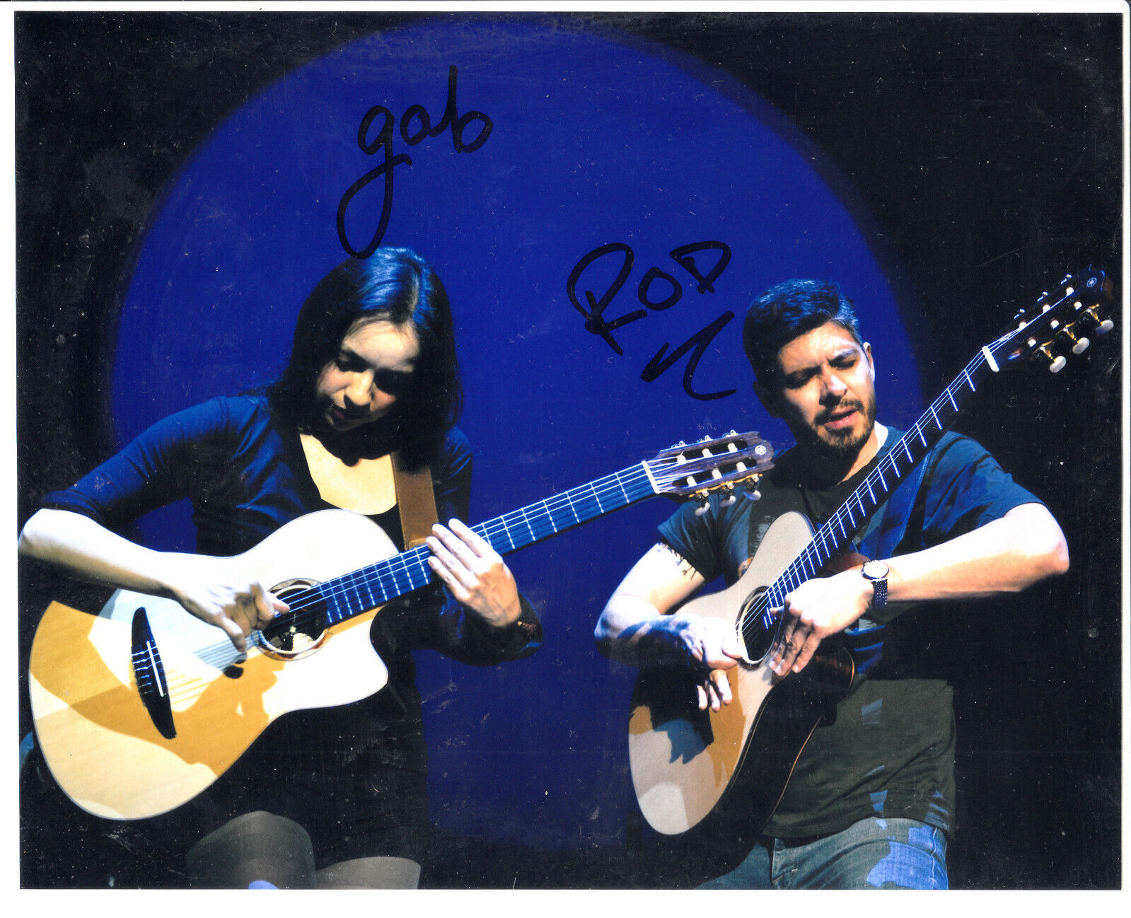 Rodrigo & Gabriela Acoustic Guitarists Signed Autograph 8x10