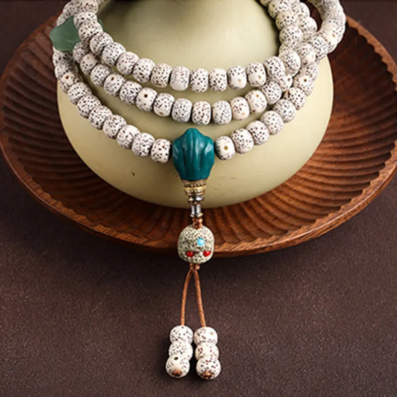 Bodhi Seed Tibetan 108 Mala Beads Charm Bracelet
