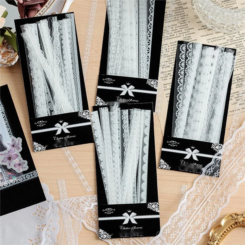 120 sheets of 6 Alice in Wonderland Lace hollowed out paper hand account Lace backing paper hand account sticker
