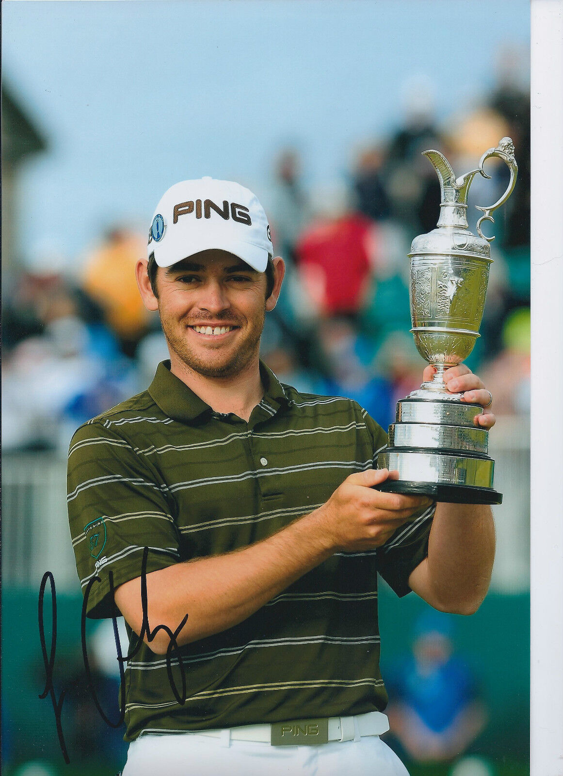 Louis OOSTHUIZEN SIGNED Autograph 12x8 Photo Poster painting AFTAL COA Open Victory Trophy