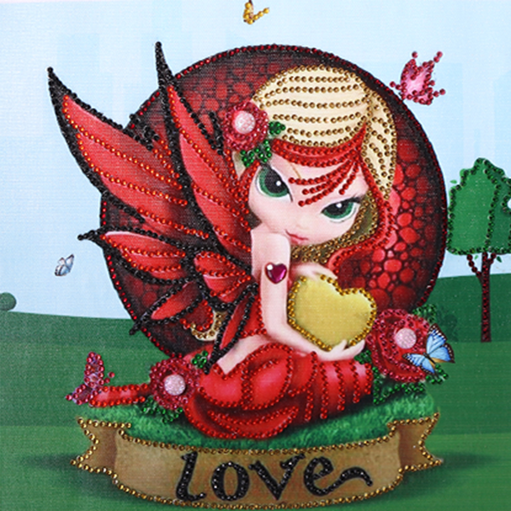 

Flower Fairy - Special Shaped Diamond Painting - 30*30CM, 501 Original
