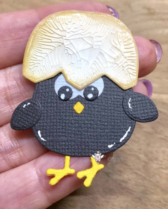 Piggy Craft metal cutting dies cut die mold Easter chicken eggshell Scrapbook paper craft knife mould blade punch stencils dies