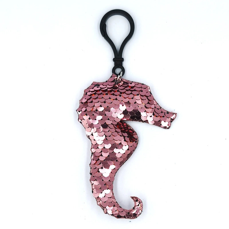 Reflective Sequin Keychain Fashion Cartoon Animal Pendant Bag Pendant
