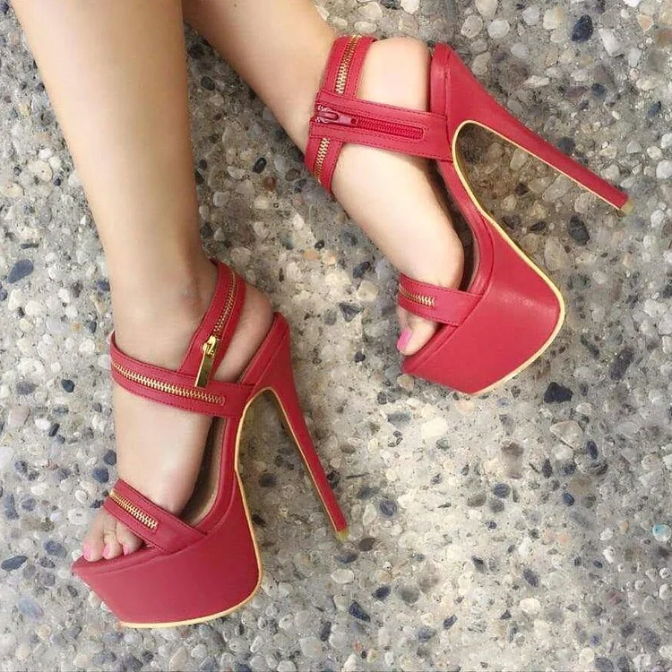 Red Heels, Red Stiletto, Platform & High Heeled Shoes