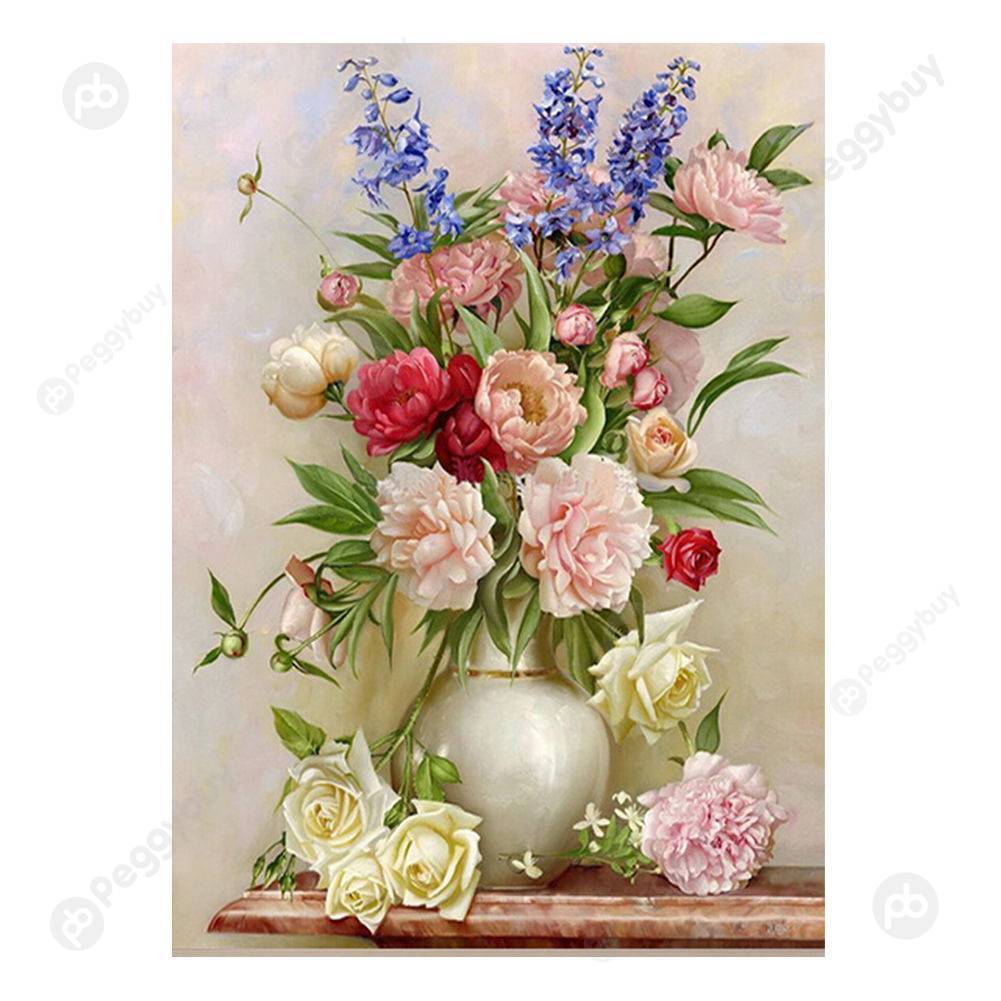 Charming Flowerpot - Special Shaped Diamond Painting - 30*40CM