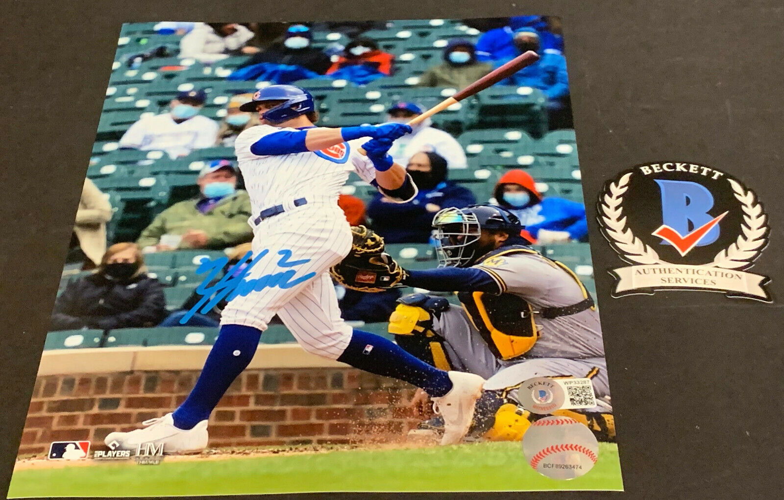 Nico Hoerner Chicago Cubs Autographed Signed 8x10 Photo Poster painting Beckett WITNESS COA ~