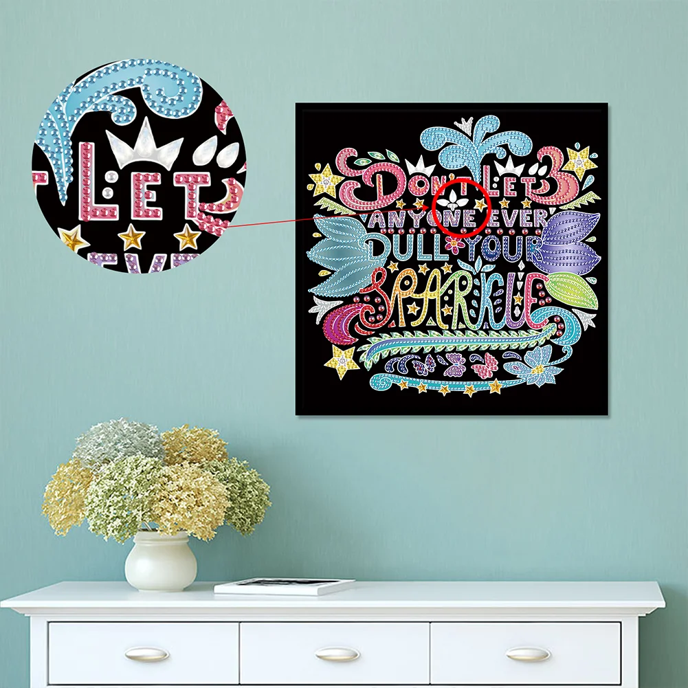 Diamond Painting - Partial Special Shaped Drill - English(Canvas|30*30cm)