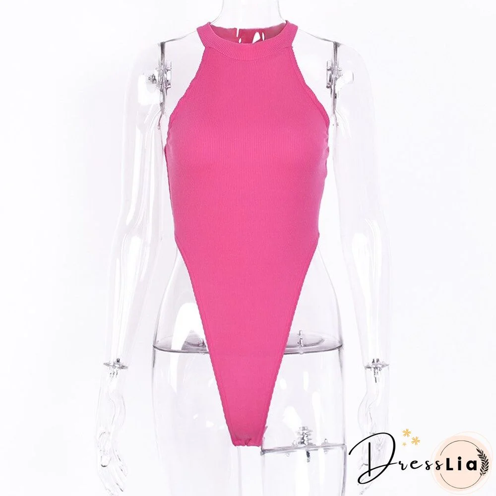 Summer New Sexy Slim Sleeveless Round Neck Jumpsuit Women's Foreign Trade Women's Stall Wholesale