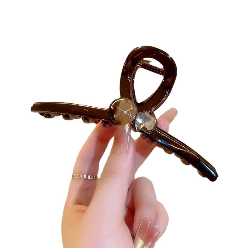 Large Hair Volume Multi- Grab Clip Shark Clip Back Head Black Frosted High Sense Hairpin Hairpin Yiwu Accessories