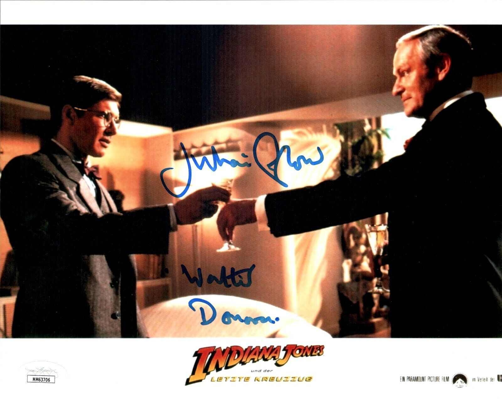 Julian Glover Signed 8x10 Indiana Jones Last Crusade Authentic Auto JSA COA