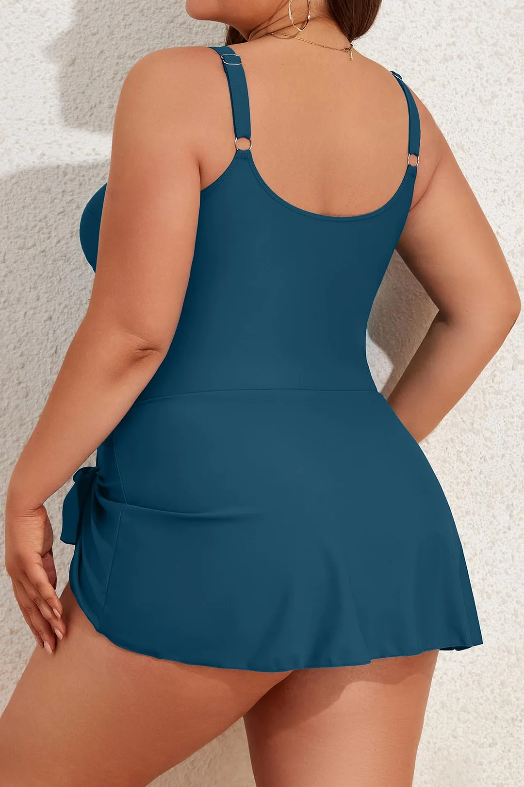 Plus Size Tummy Control Swimdress for Women One Piece