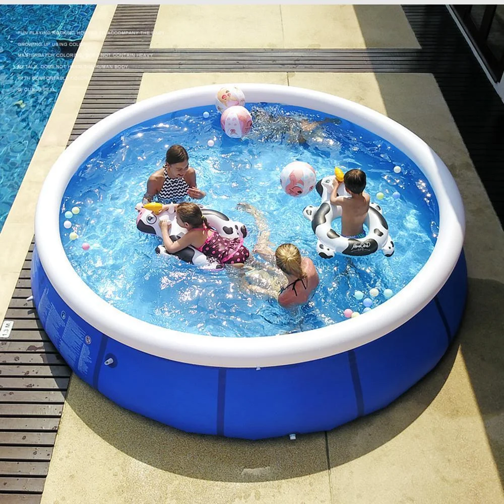 Outdoor Inflatable Swimming Pool Anti-exposure Anti-crack Round Family Water Park Pool for Children Adults