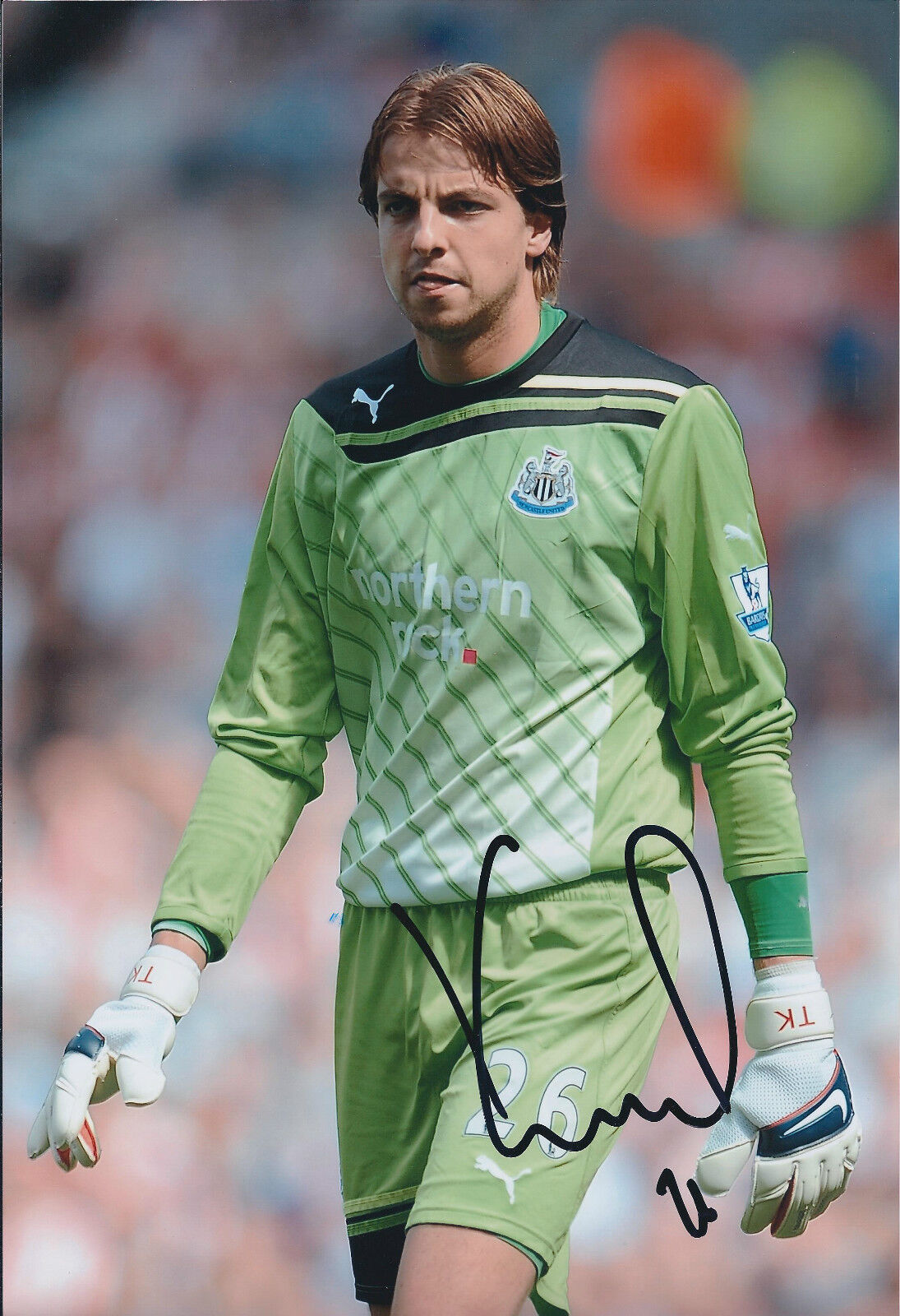 Tim KRUL SIGNED Autograph Newcastle United Signed 12x8 Photo Poster painting AFTAL COA