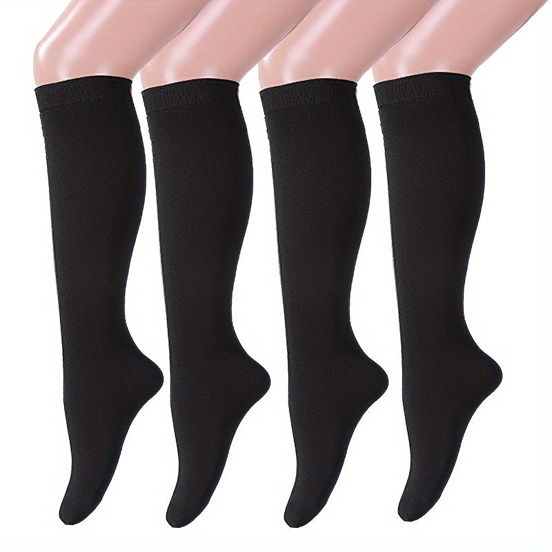 4 Pairs Copper Compression Socks For Women And Men Circulation Support For Medical, Running, Nursing, Athletic