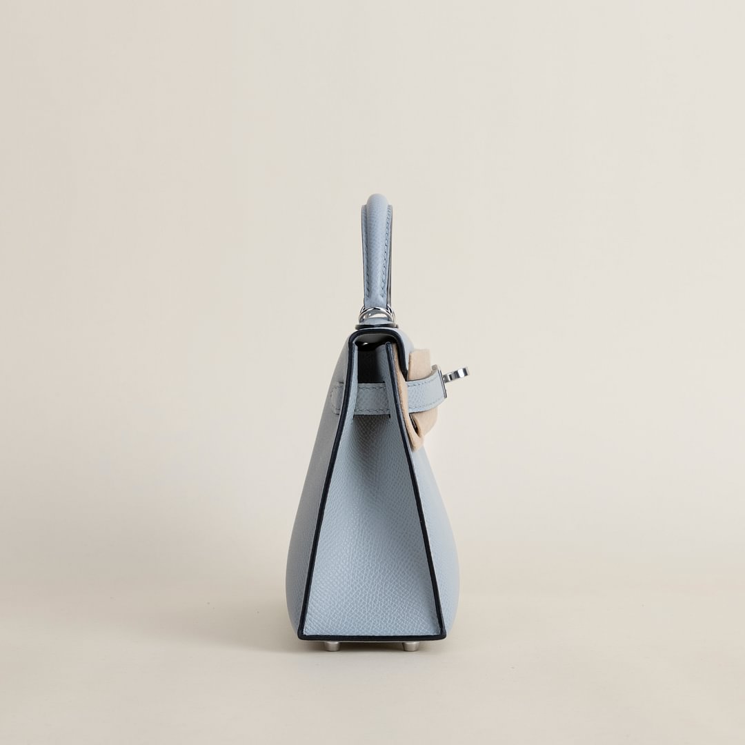 Mini Kelly II Epsom 8U Blue Glacier PHW