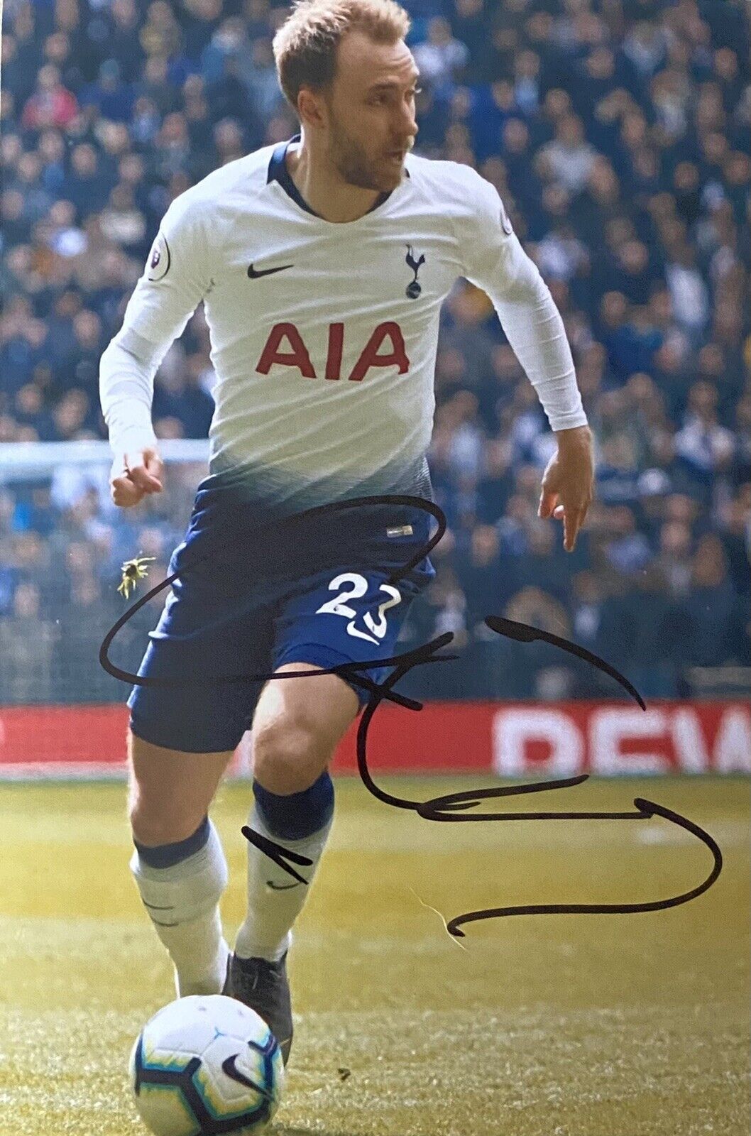 Christian Eriksen Genuine Hand Signed Tottenham Hotspur 6X4 Photo Poster painting