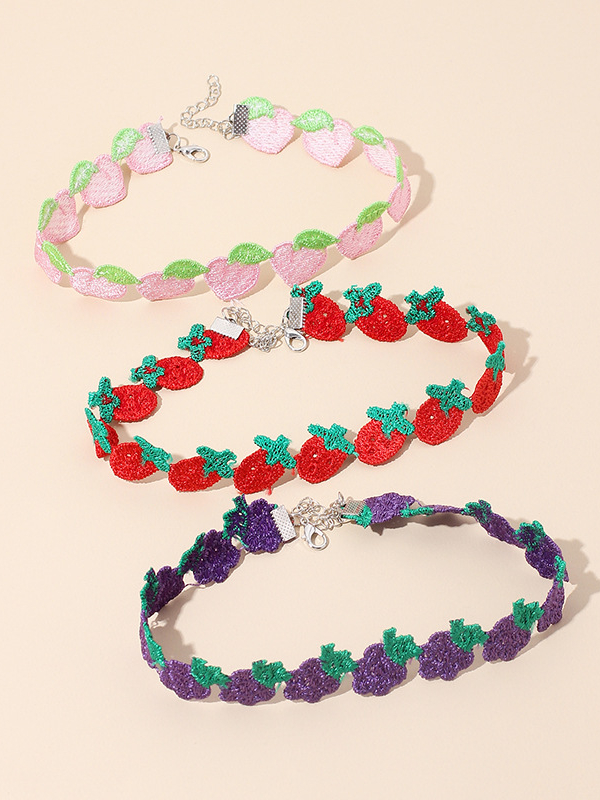 Cute Fruits 3 PCS Choker
